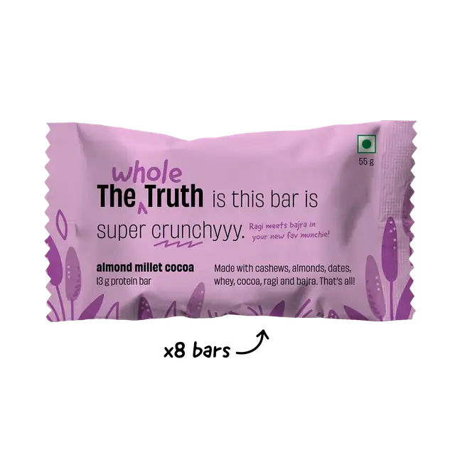 Almond Millet Cocoa - Pack of 8 Millet Bars