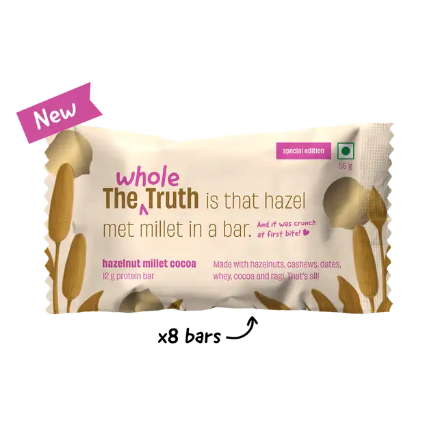 Hazelnut Millet Protein Bars - Box of 8