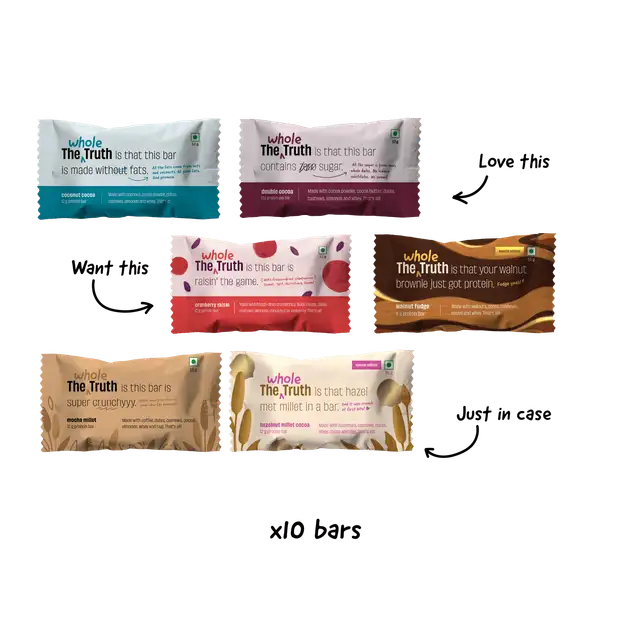 Personalised Box - Pack of 10 Protein Bars