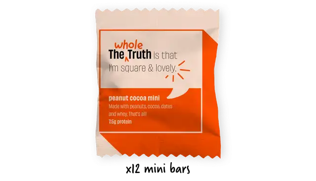 Peanut Cocoa Mini Protein Bars - Box of 12